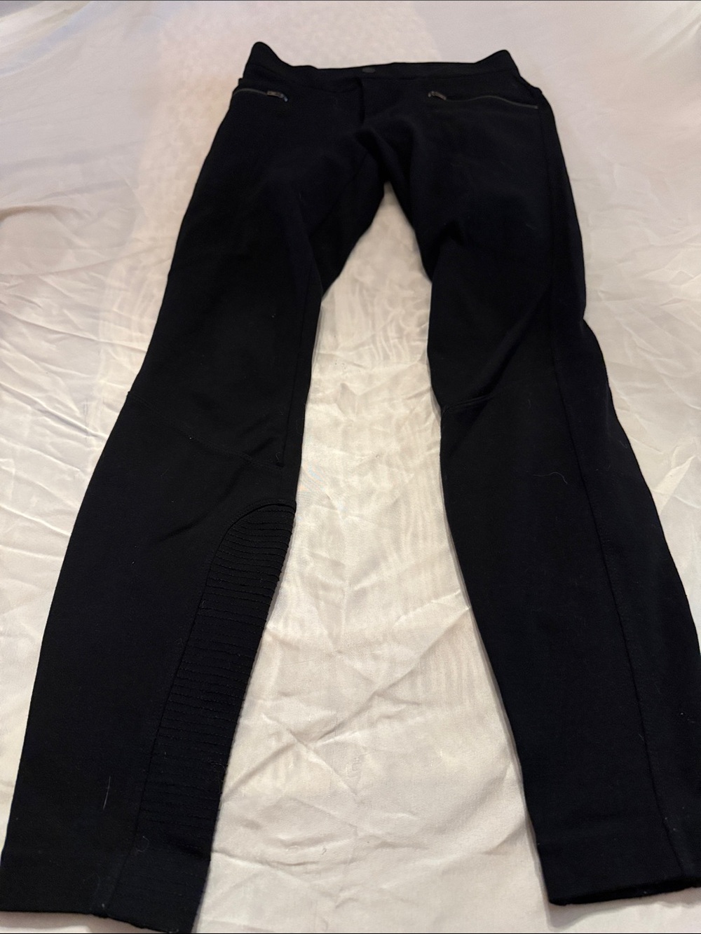 Athleta Black Girls' Athletic Leggings with Zip Pockets
